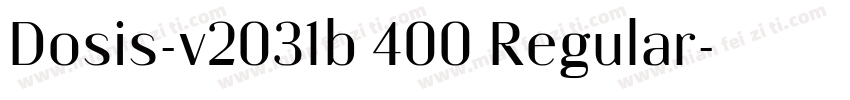 Dosis-v2031b 400 Regular字体转换